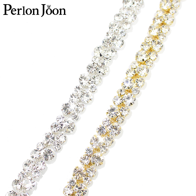 Perlon Strap Woven - Cadena de cristal de diamante brillante,