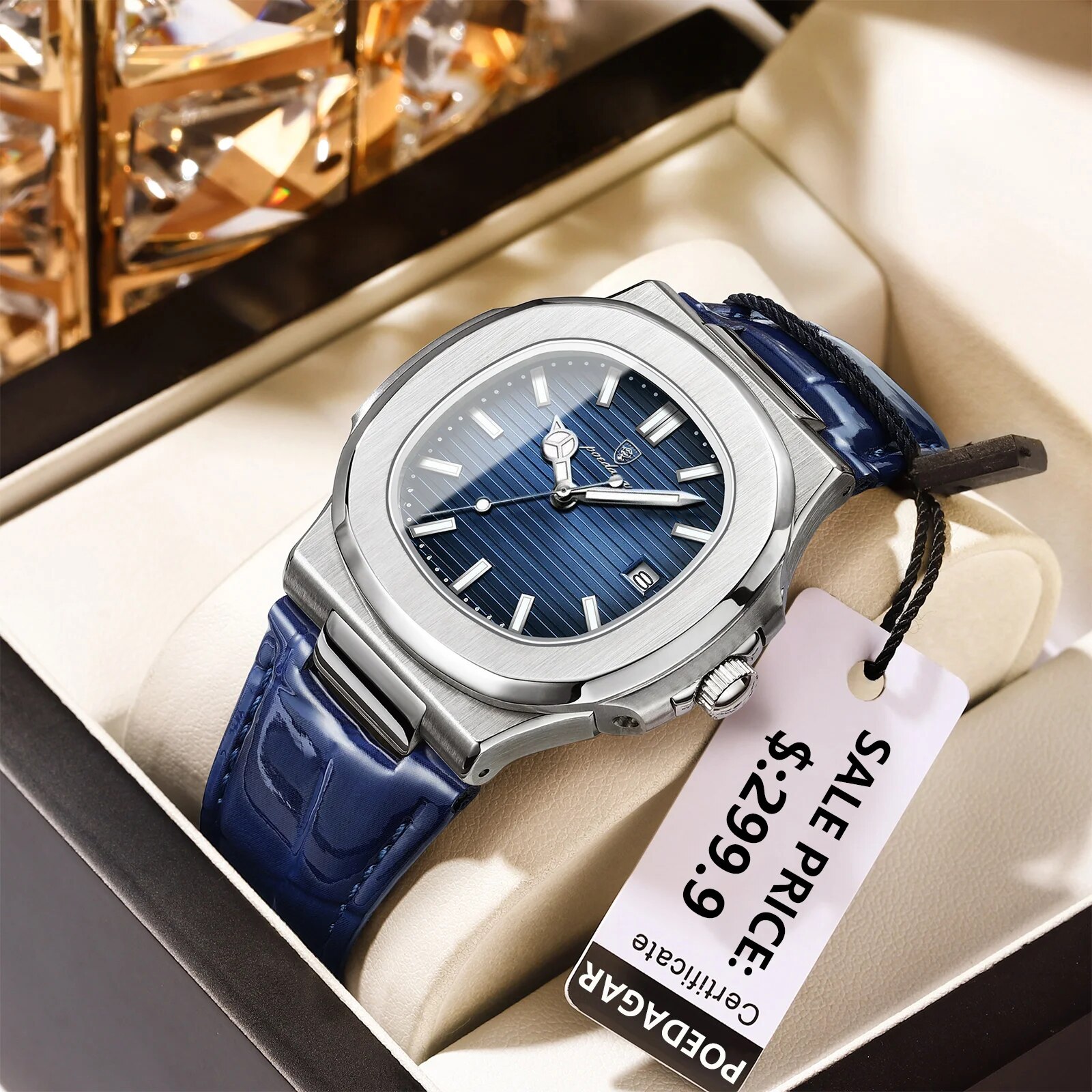 Patek Philippe Watch Nautilus - POEDAGAR, Reloj cuadrado de lujo para