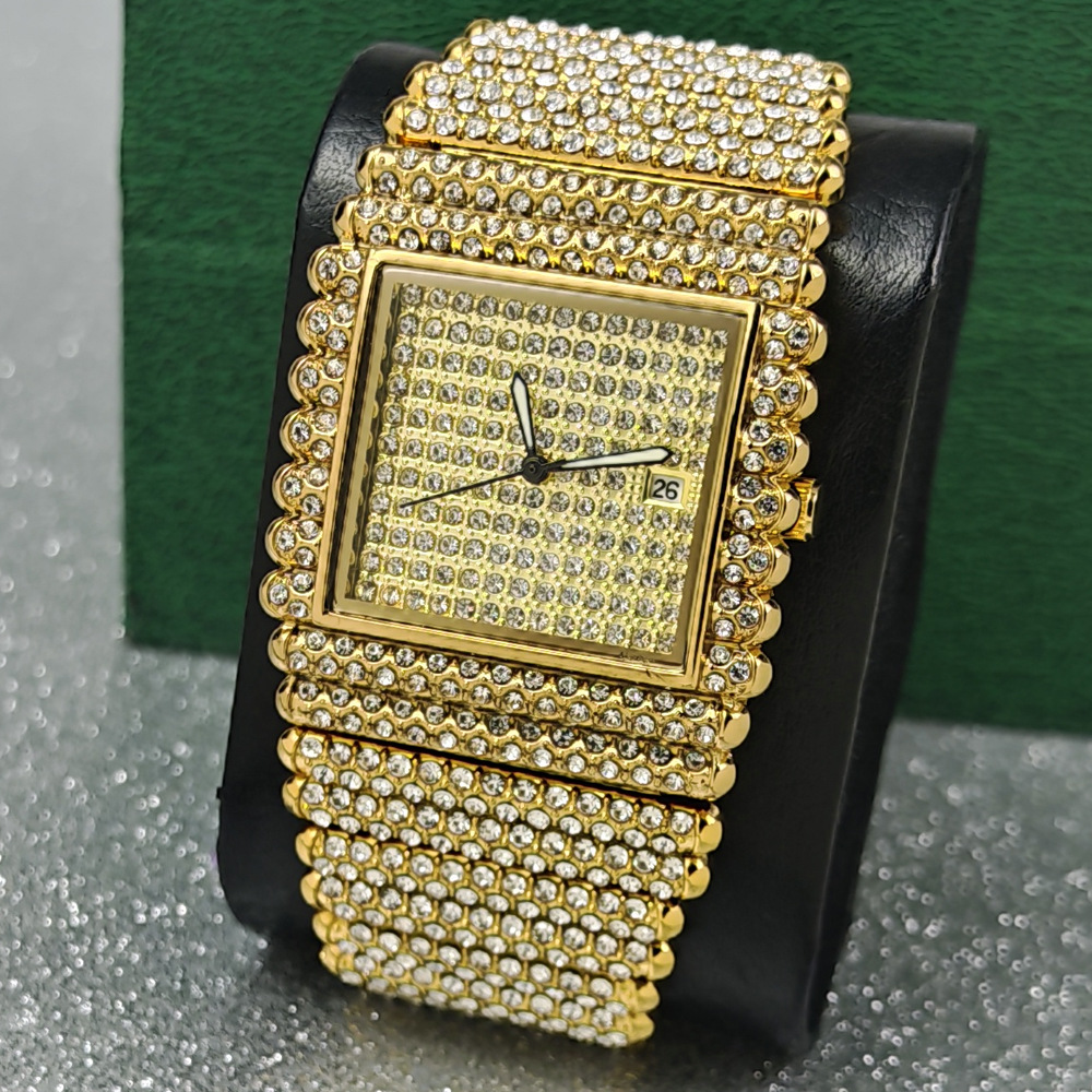 Butterfly Clasp Deployant - Reloj de Cuarzo con Diamantes y