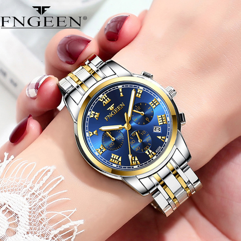 FNGEEN-reloj de cuarzo de lujo - Stainless Bracelet Diver reseña y precio