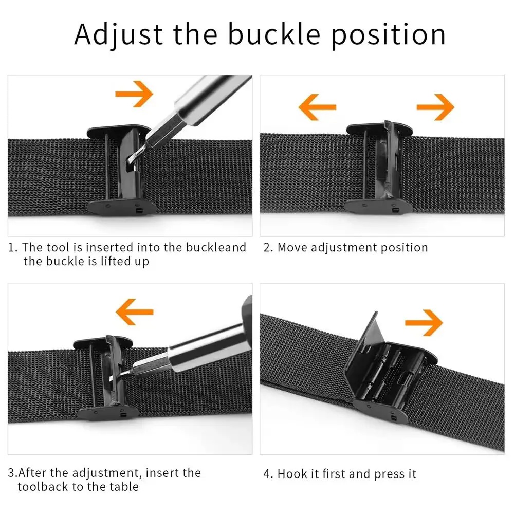 Bandas de metal para banda Gar - Mesh Strap Metal reseña y precio