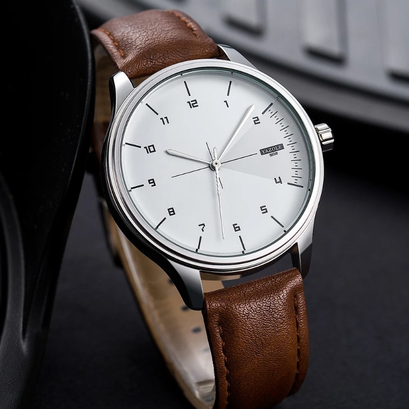 Reloj YAZOLE para hombre, relo - Leather Watch Band Men reseña y precio