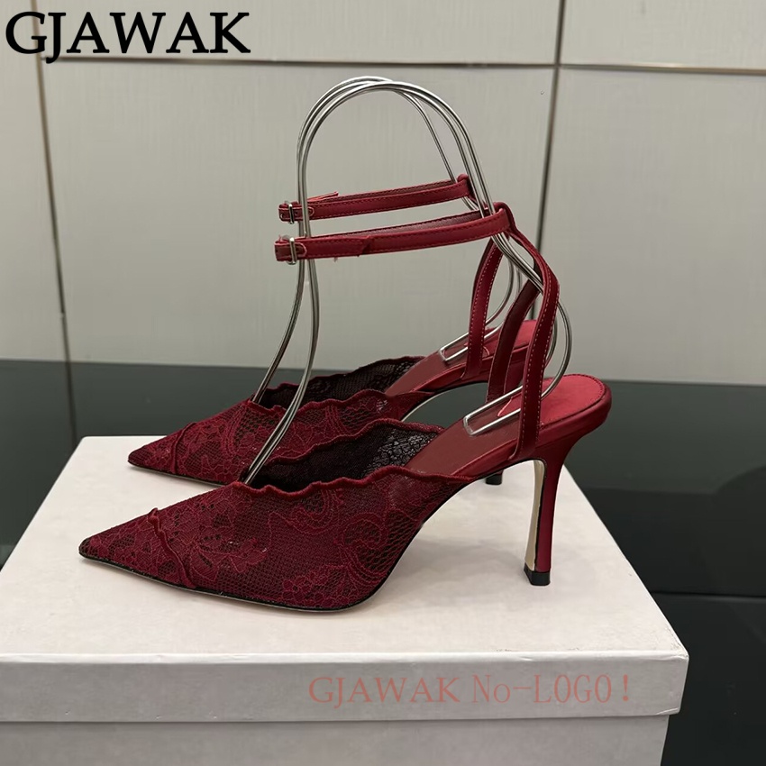 Zapatos de tacón alto fino par - Mesh Strap Metal reseña y precio