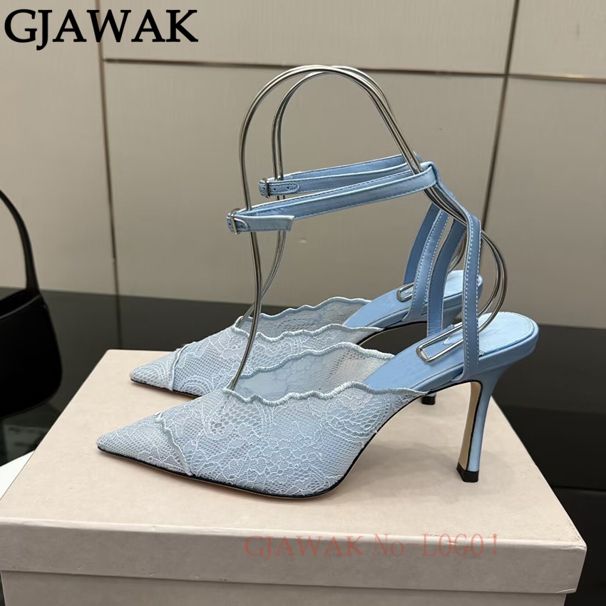 Zapatos de tacón alto fino par - Mesh Strap Metal reseña y precio